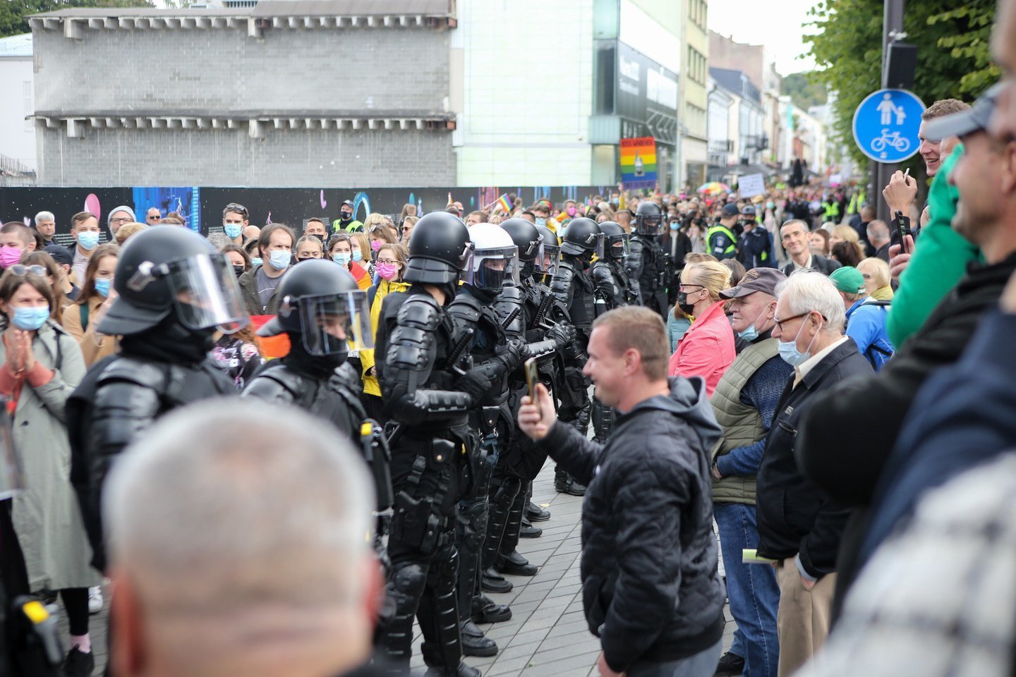  Per eitynes "Kaunas Pride 2021" neapykantos kupiną komentarą parašęs Prienų gyventojas teistumo dėmės neišvengė. <br> T.Bauro nuotr.