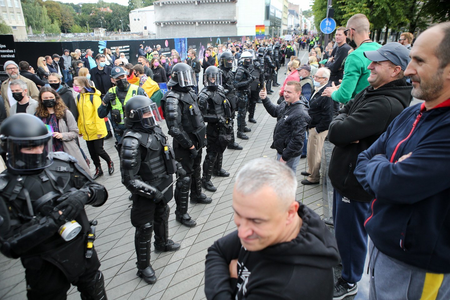  Per eitynes "Kaunas Pride 2021" neapykantos kupiną komentarą parašęs Prienų gyventojas teistumo dėmės neišvengė. <br> T.Bauro nuotr.