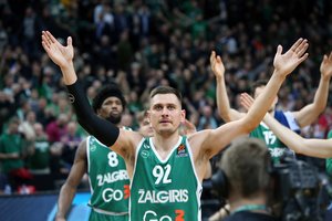 Eurolygos lietuviai: įvairus žalgiriečių indėlis, D. Motiejūno jėga, M. Grigonio košmaras ir trenerio pamirštas R. Jokubaitis