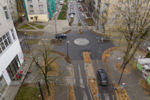 Sostinėje baigiami T. Ševčenkos gatvės atnaujinimo darbai: papasakojo, kaip pasikeis eismas