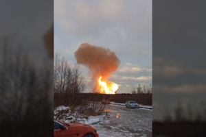 Pranešama apie galingą sprogimą netoli Sankt Peterburgo