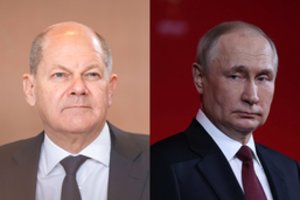 O. Scholzas griežtai kreipėsi į V. Putiną: „Niekas neturi teisės pasisavinti svetimos teritorijos“