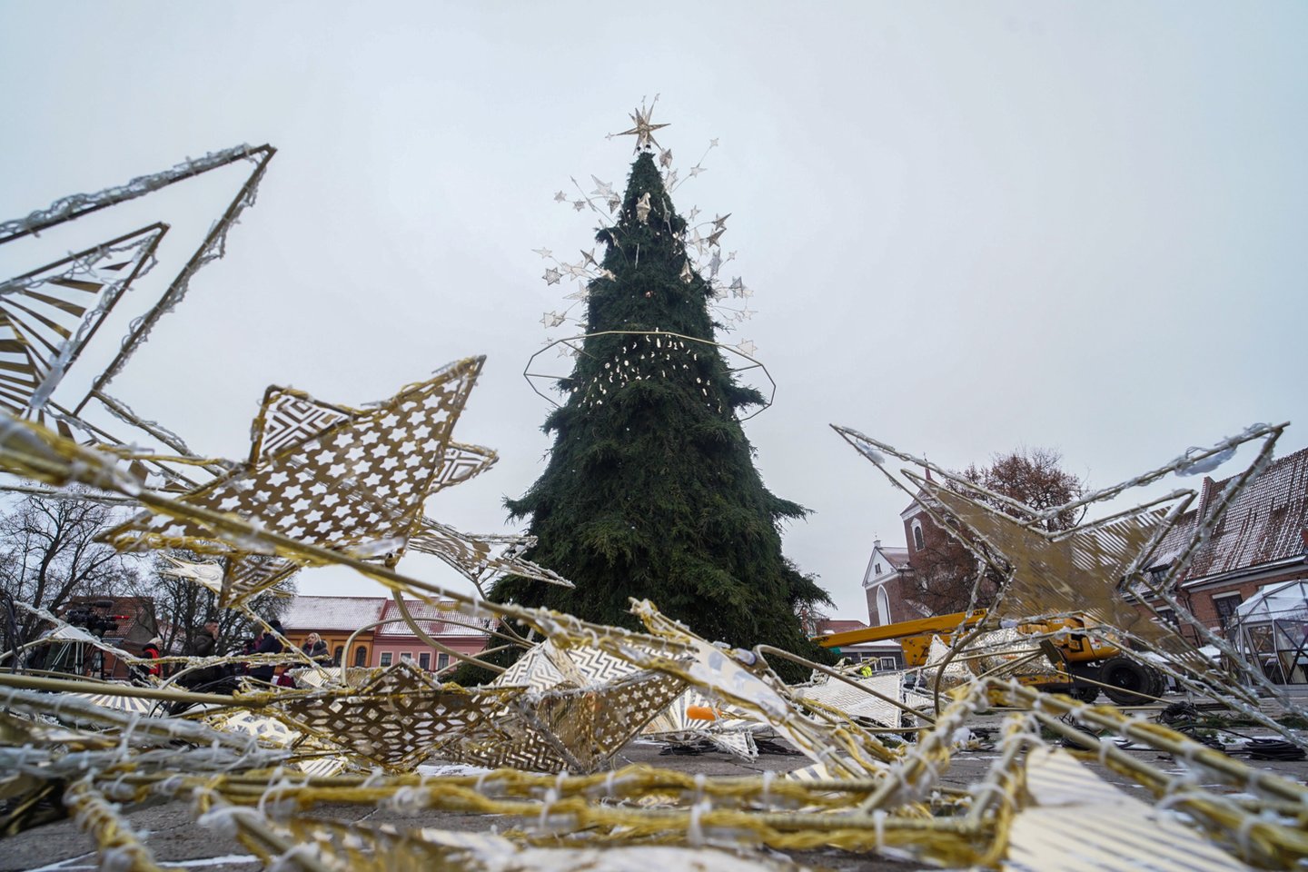  Kauno Kalėdų eglės įžiebimo šventė vyksta penktadienį, lapkričio 25-ąją.<br> G.Bitvinsko nuotr.