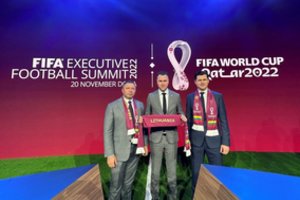 FIFA viršūnių susitikime Katare dalyvavo trys LFF vadovai