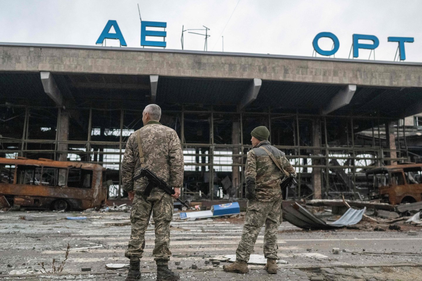 Karas Ukrainoje. Chersonas.<br>AFP/Scanpix nuotr.