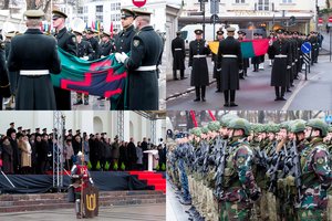 Lietuvos kariuomenės dieną – ir įkvepiantys vaizdai: užfiksuota eisena ir sveikinimai Katedros aikštėje