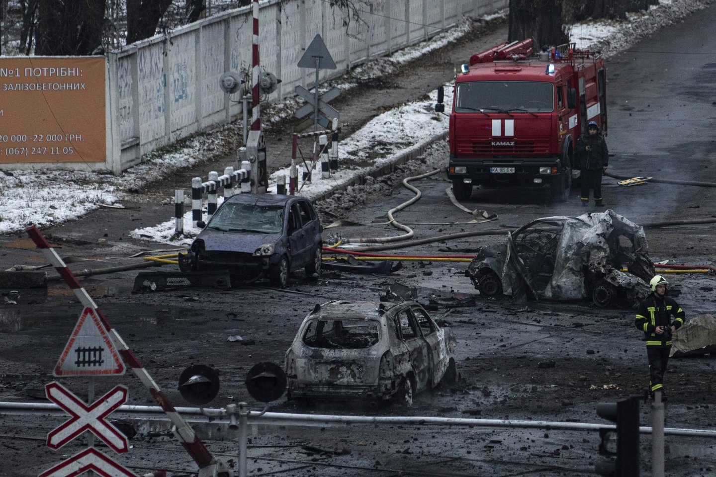 Karas Ukrainoje, Kijevas.<br>AP/Scanpix nuotr.