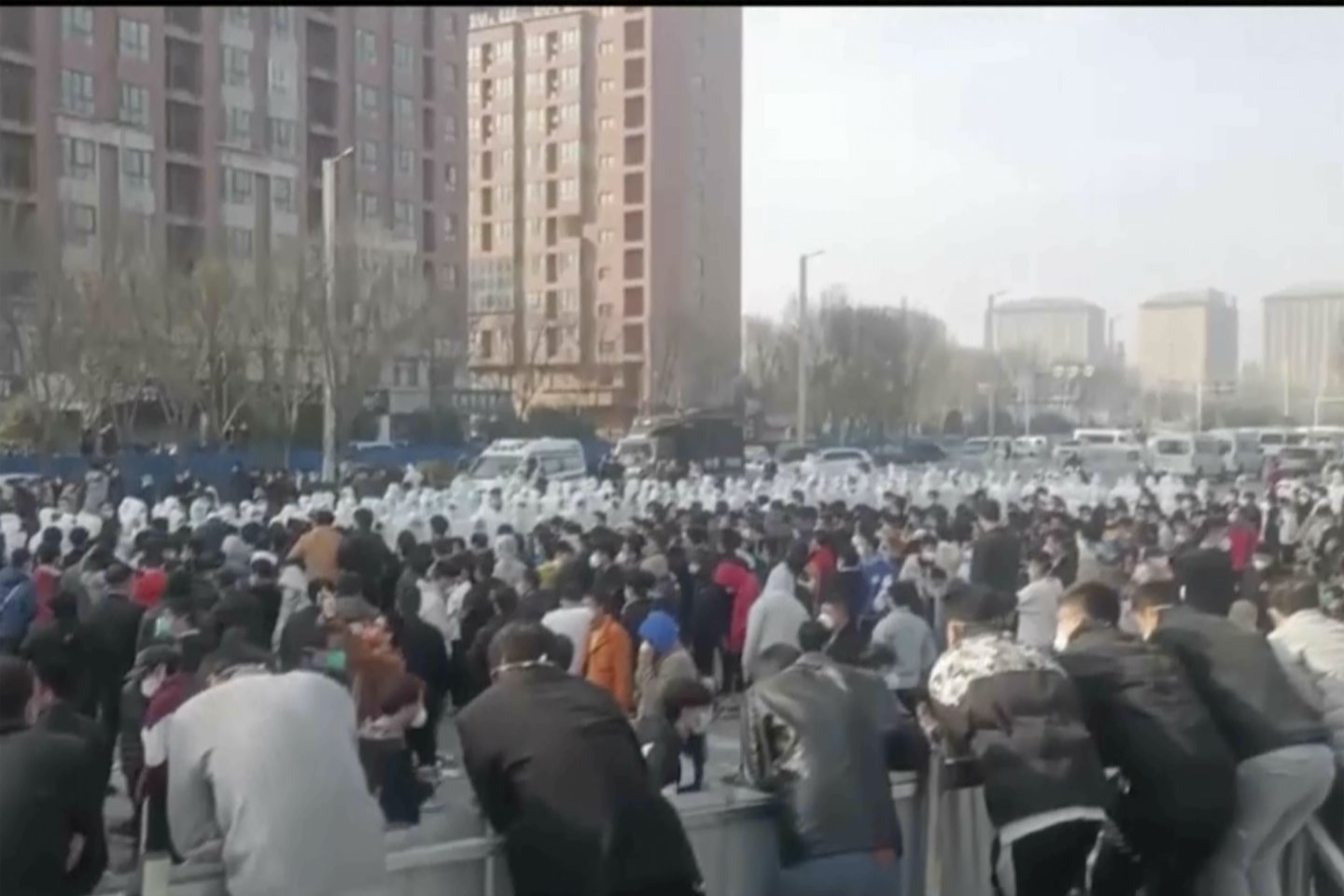 Protestas Kinijoje.<br>AP/Scanpix nuotr.