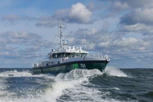 Pasieniečiai įsigijo naują patrulinį laivą „Gintaras Žagunis“ ir tris katerius