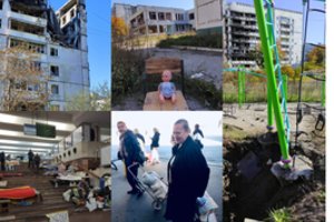 Nors apgriauti, bet savi: Charkove žmonės į namus grįžta nepaisydami artėjančių šalčių 