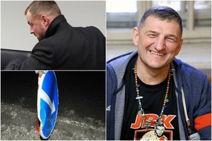 Henriko Daktaro pusbrolio nuotykiai kelyje po žvejybos: girtas žiede užlėkė ant salelės ir rėžėsi į ženklą