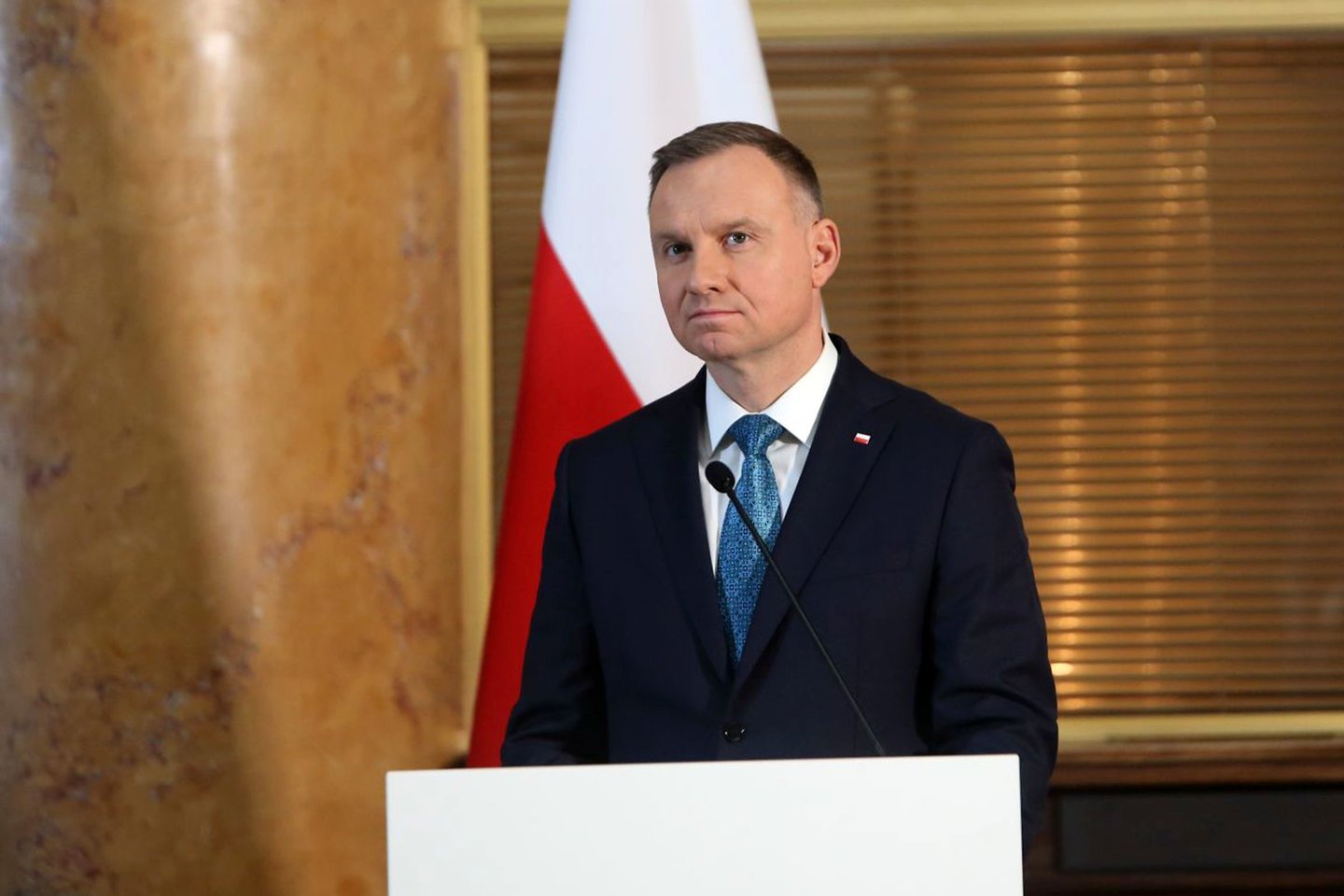  Lenkijos prezidentas A.Duda.<br>M.Patašiaus nuotr.