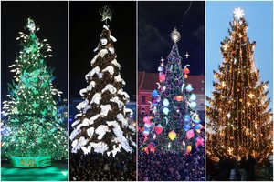 Žvilgsnis į praeitį: kaip keitėsi Kauno Kalėdų eglė bėgant metams? Viena buvo perpuošta