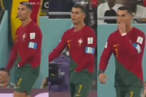 Pasaulis spėlioja – ką mačo metu valgomo savo trumpikėse turėjo Cristiano Ronaldo