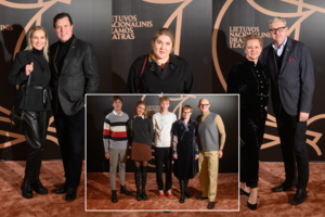 Spektaklio premjeroje – kviestinė publika: rinkosi į naują nacionalinio dramos teatro salę