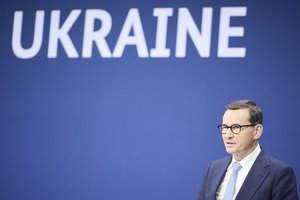 Kijeve besilankantis M. Morawieckis: arba Ukraina nugalės, arba pralaimės visa Europa
