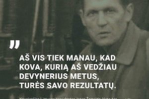 Lietuvos karo akademijos viršininkas A. Leika: „Jonas Žemaitis–Vytautas iki galo buvo ištikimas priesaikai“