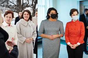 Kaune susitiko pirmosios Lietuvos ir Latvijos ponios: domėjosi neonatologija