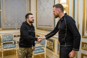 G. Landsbergis po susitikimo su V. Zelenskiu: parama Ukrainai padės greičiau laimėti karą