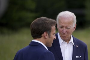 E. Macronas vyksta į JAV plataus masto valstybinio vizito