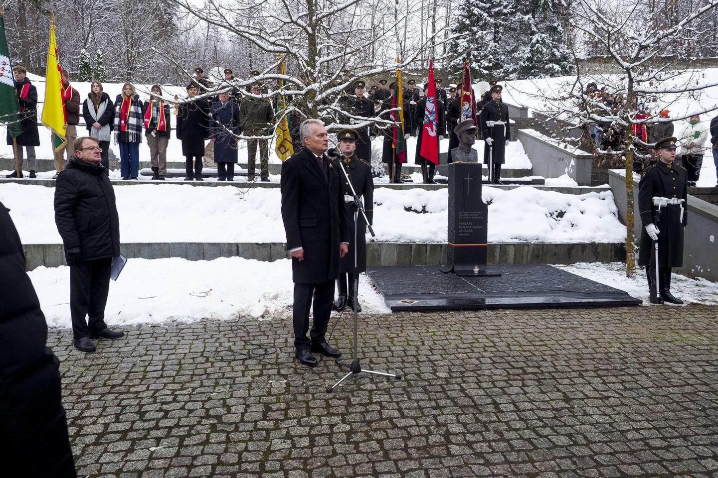  A.Ramanausko-Vanago 65-ųjų žūties metinių pagerbimo ceremonija.<br> V.Ščiavinsko nuotr.