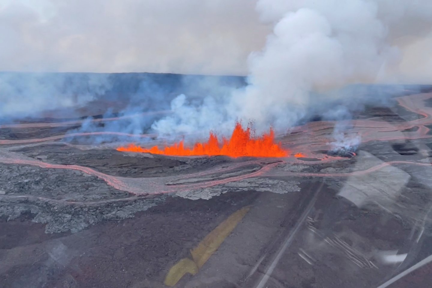 Ugnikalnio išsiveržimas Havajuose. <br>RS/Scanpix nuotr. 