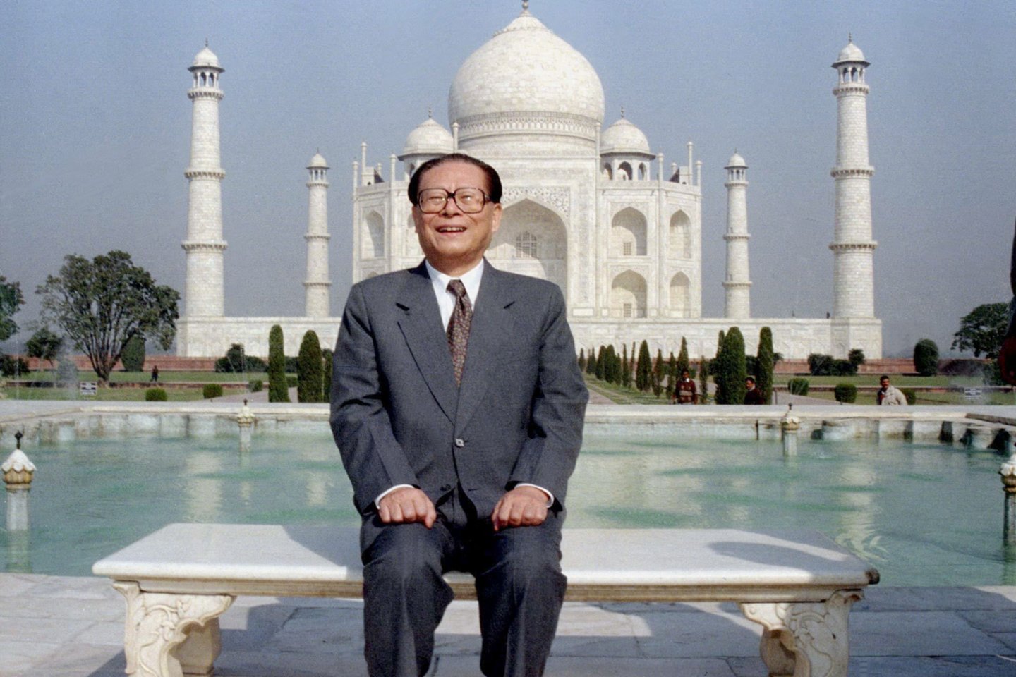 Jiang Zeminas, 1996 m. nuotrauka.<br>Reuters/Scanpix nuotr.