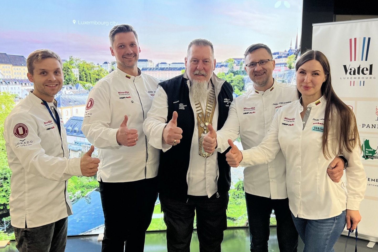 Lietuvos delegacija Pasaulio kulinarijos čempionate „Culinary World Cup 2022“. 