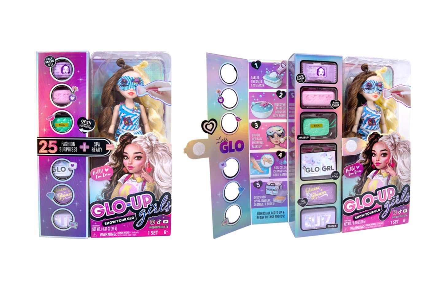  Kiekviena „Glo-up Girls“ lėlė turi daugybę aksesuarų.<br> Gamintojo nuotr.