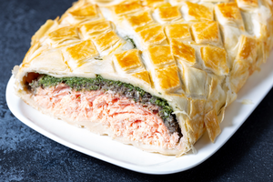 Pyragas su lašiša, kurį mielai valgo net ir išrankiausi vaikai