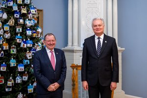 G. Nausėda su Liuksemburgo Deputatų Rūmų vadovu aptarė specialaus teismo Rusijai siūlymą