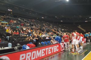 „Žalgirio“ arenoje šeimininkavusi Ukrainos komanda džiaugėsi šiltu sirgalių palaikymu