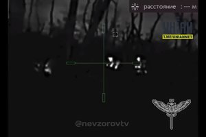 Įspūdingi kadrai: kiškis į ukrainiečių snaiperio pasalą atviliojo rusų kareivius