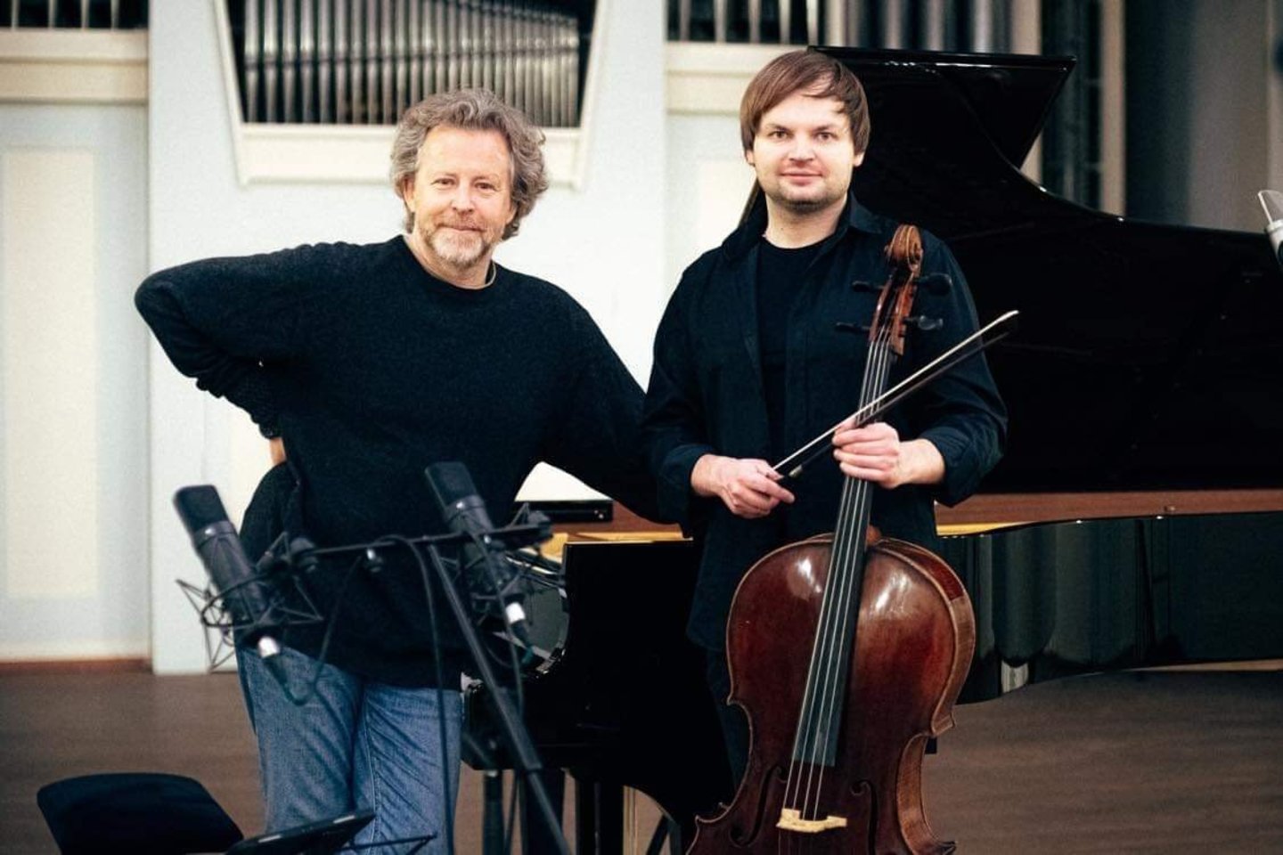 Vos prieš porą metų drauge groti pabandę muzikantai R.Zubovas ir G.Pyšniakas išsyk pajuto bendrystę.<br> J.Šopos nuotr.