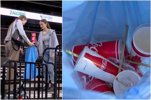 Paauglė, surinkusi krepšinio sirgalių šiukšles: „Nebemanau, kad lietuviai yra tvarkingi“.