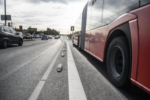 Vilniuje taksistai liko be A juostos