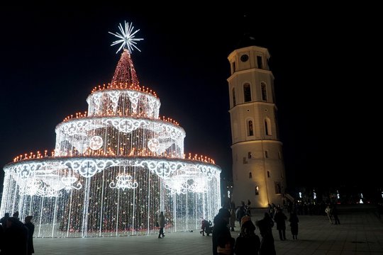  Kalėdinis Vilnius.<br> V.Ščiavinsko nuotr.