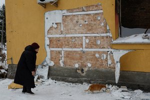 Ukrainoje dėl bandymo pavogti Banksy piešinį sulaikyti aštuoni asmenys