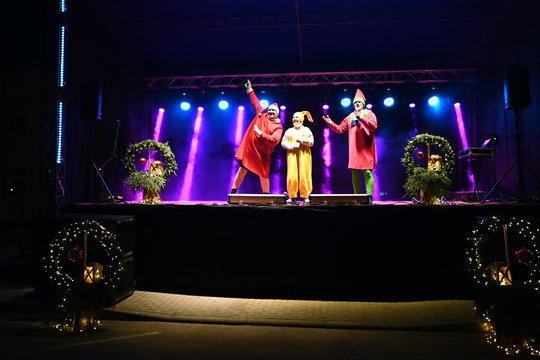  Rietavo Kalėdų eglės įžiebimo šventė.<br>Rietavo savivaldybės nuotr.