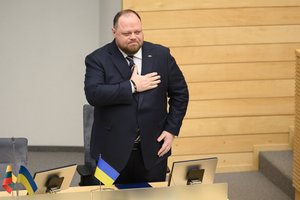 Vilniuje viešintis Ukrainos Rados lyderis R. Stefančiukas tikisi atvirų NATO durų, o ne orlaidės 