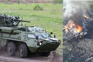 Nepamirštami kadrai: ukrainiečių pėstininkų kovos mašina sunaikino rusų tanką