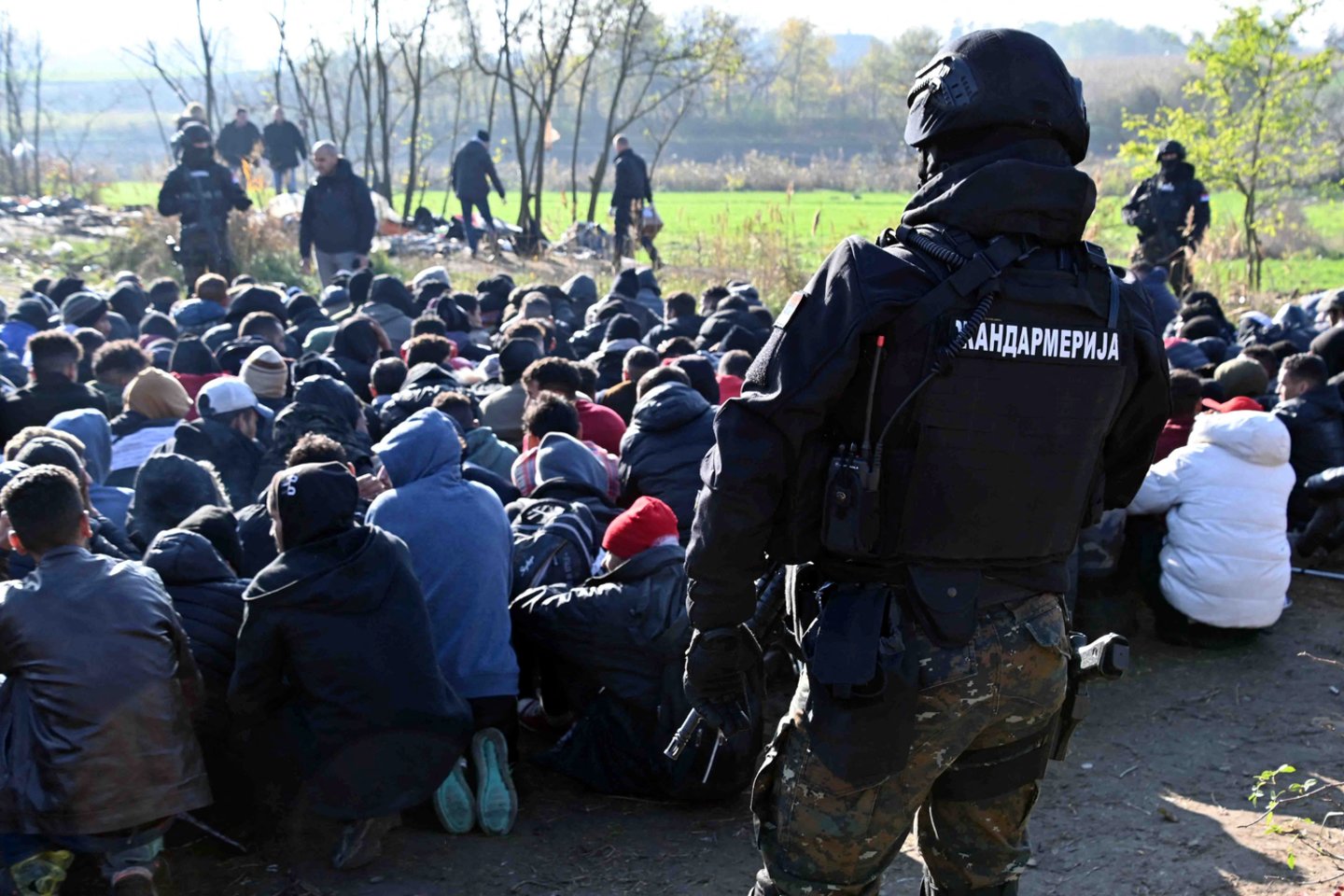 Migrantai Serbijoje.<br>Reuters/Scanpix nuotr.