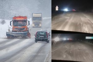 Vairuotoja autostradoje liko be žado: kelias pavojingas, o barstytuvo nė vieno – kur kelininkai?