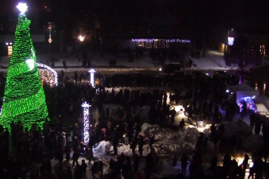  Molėtų Kalėdų eglės įžiebimas.<br> Molėtų rajono savivaldybės nuotr.