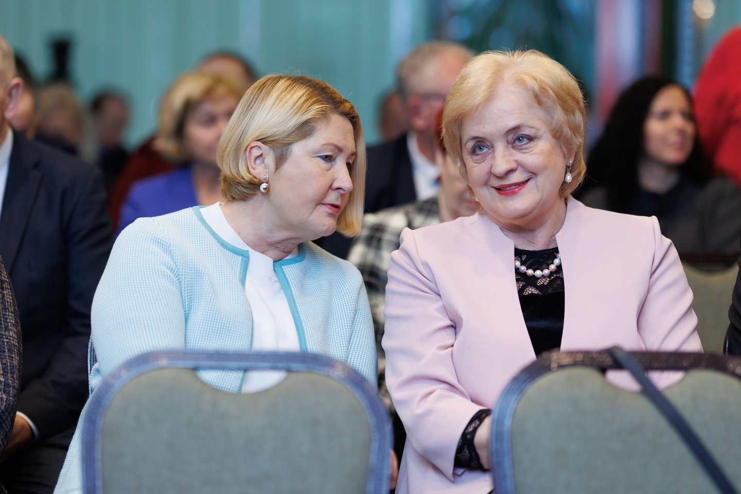 V. Blinkevičiūtė susirinkusiems partiečiams teigė, kad valdantieji neturi kuo pasigirti: Ministrų kabinetui reikia pokyčių.<br> T.Bauro nuotr.