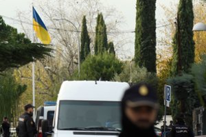 Ukrainos ambasada Graikijoje gavo kruviną paketą