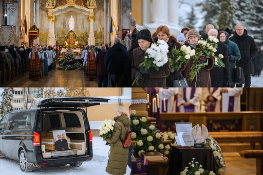 Panevėžyje į paskutinę kelionę palydėtas monsinjoras J. Antanavičius