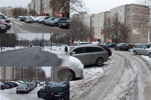 Čia gyvenantys kauniečiai po atliktų remontų piktinasi: kur šioje gatvėje statyti automobilį?