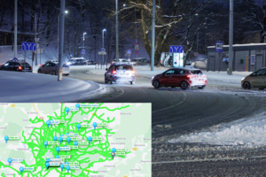 Situacija keliuose šiąnakt reikalaus dar daugiau budrumo: ragina realiu laiku stebėti, kur dirba sniego valytuvai