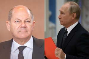 O. Scholzas: V. Putinas Ukrainoje nepasiekė nė vieno tikslo
